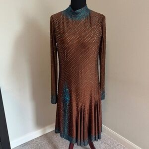 Stunning Semi-Custom Rhythm/Latin Dress (L/XL)